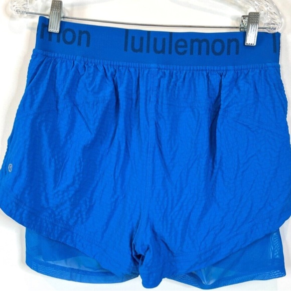 Lululemon Logo Waistband High-Rise Training Short - Sz 6 Poolside - Picture 4 of 4